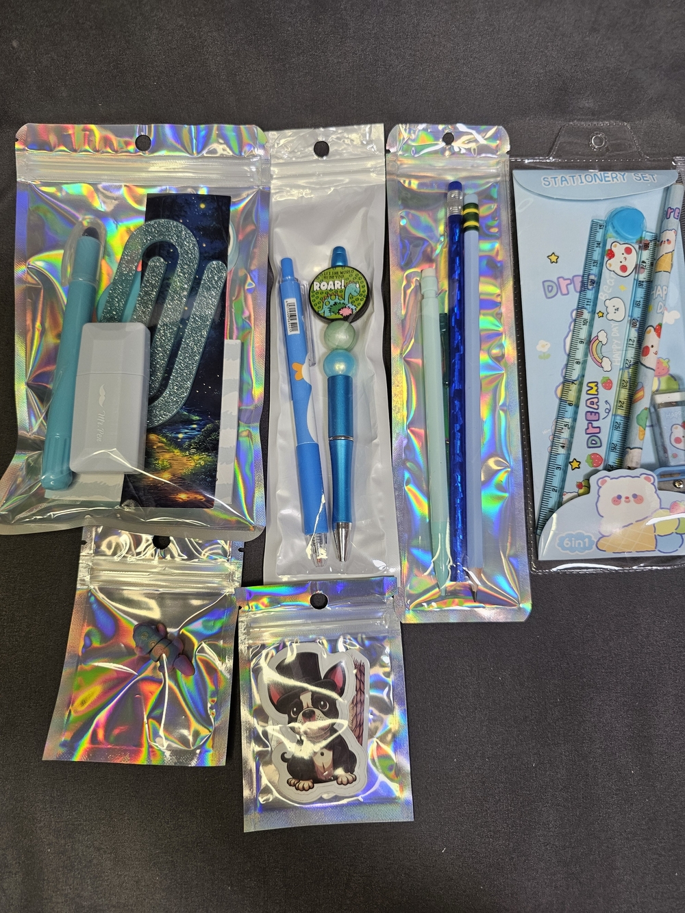 Cute Blue Stationary Set - Picture 2 of 2